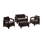 Комплект мебели Keter Corfu set коричневый (вид a)