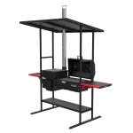 Комплект печь-мангал Grillver Искандер-360 Инклайн Эйр с чугунной решеткой (вид b)