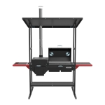 Комплект печь-мангал Grillver Искандер-400 Инклайн Эйр с чугунной решеткой (вид b)