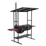 Комплект печь-мангал Grillver Искандер-400 Инклайн Эйр с решеткой из нержавеющей стали (вид c)